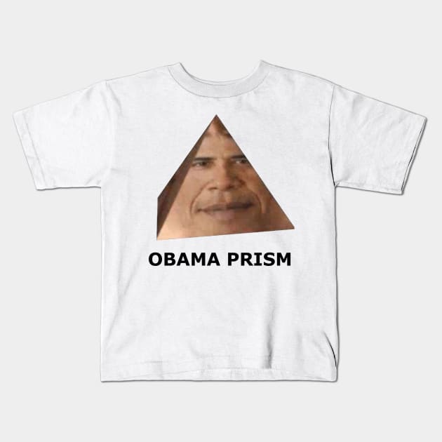 Obama Prism Kids T-Shirt by Lukasking Tees